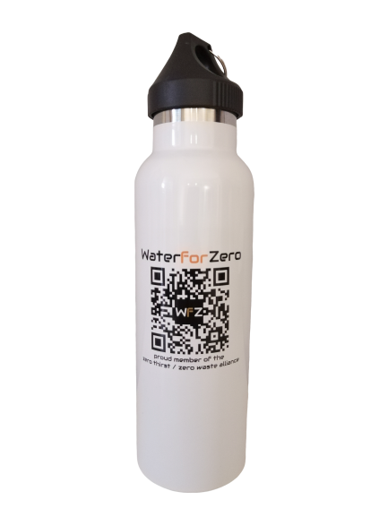 WaterforZero Trinkflasche mit Loop Cap